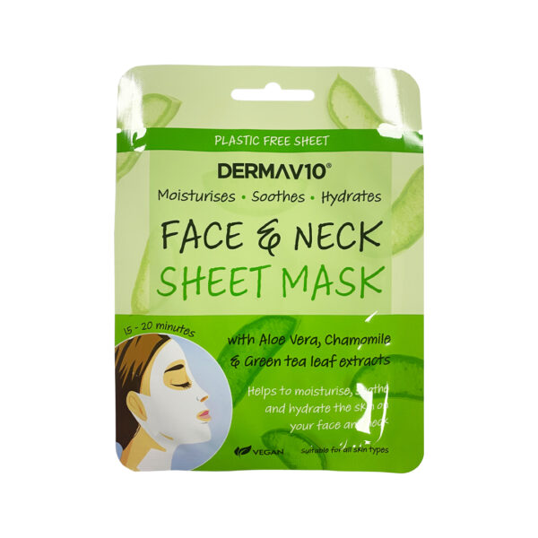 DermaV10 Face & Neck Sheet Mask
