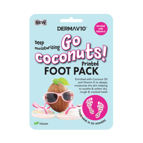 DermaV10 Go Coconuts Foot Pack