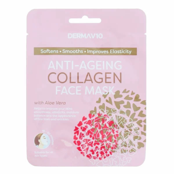 DermaV10 Anti-Ageing Collagen Face Mask