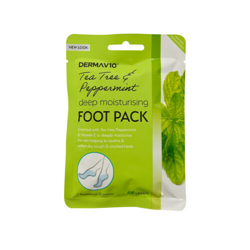 DermaV10 Tea Tree& Peppermint Foot Pack