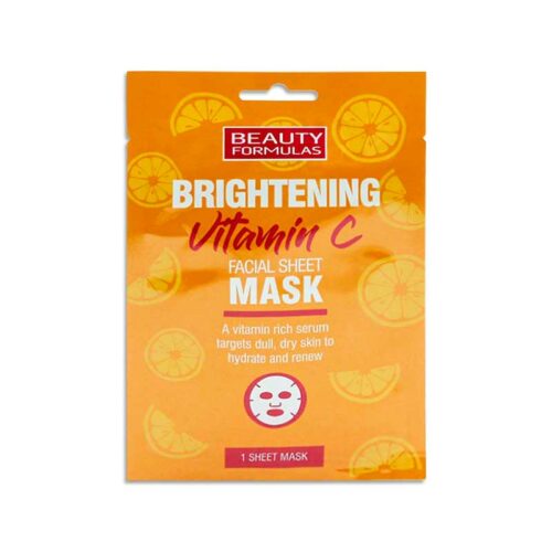 Beauty Formulas Brightening Vitamic C facial sheet Mask