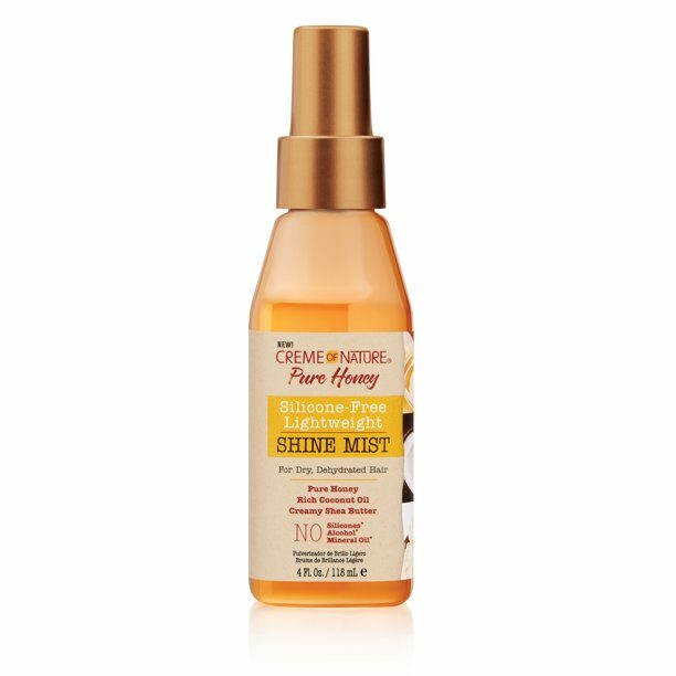 Creme of Nature Pure Honey Silicone-Free Hair Oil Shine Mist, 4 oz