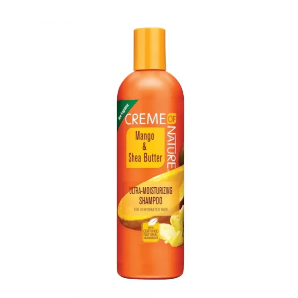 Ultra-Moisturizing formula to gently cleanse dehydrated hair Helps to condition, soften, and protect hair Infused with Certified Natural Mango & Shea Butter