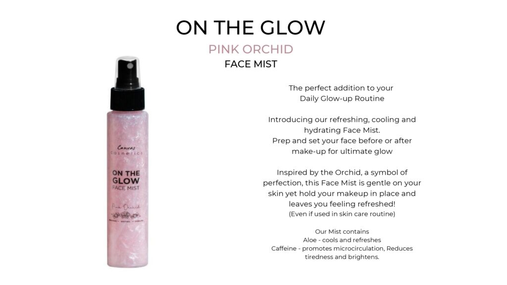 Canvas cosmetics pink orchid face mist