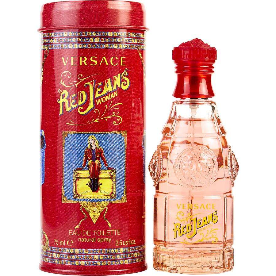 Versace Red Jeans bottle and packaging