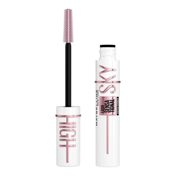 Open bottle of Maybelline Lash Sensational Sky High Primer Mascara