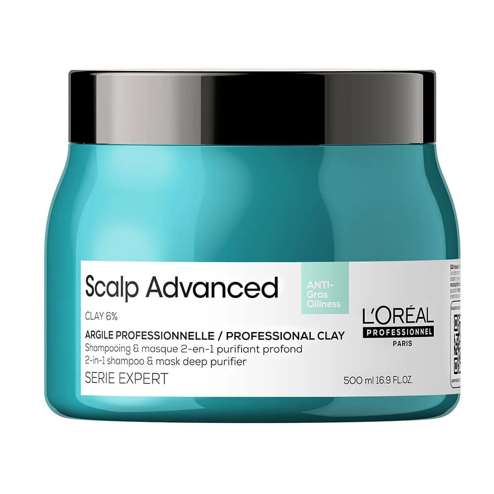 L'Oreal Professionnel Anti-Oiliness 2-In-1 Deep Purifier Clay 500ml bottle