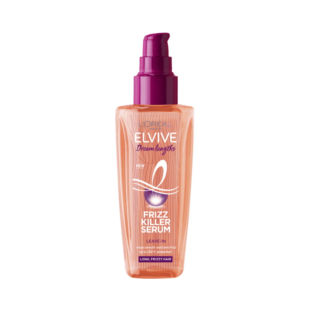 Loreal Paris Elvive Dream Lengths Frizz Killer Serum - Bottle of transformative hair serum