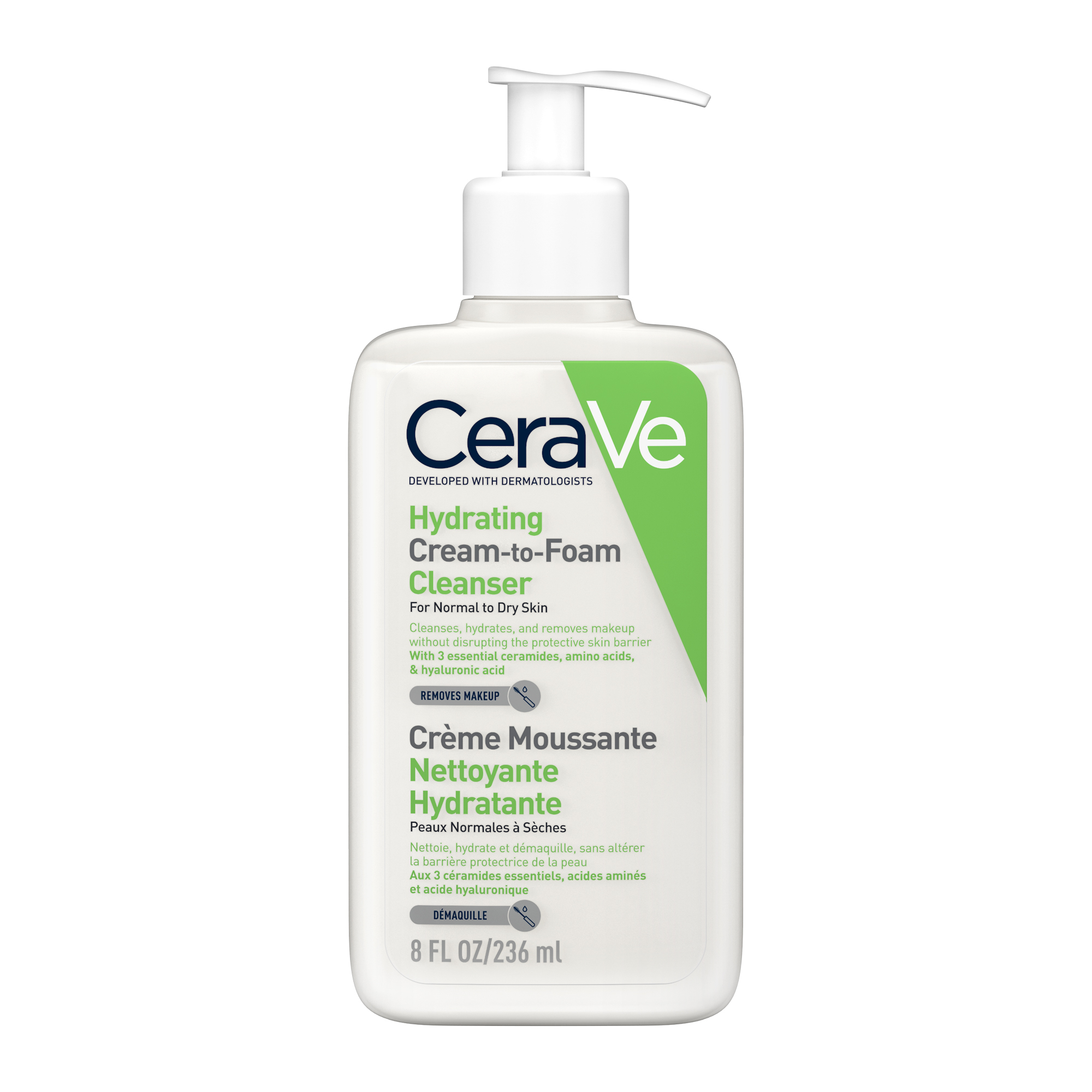 Cerave Hydrating Cream to Foam 236ml 1